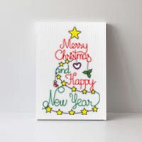 Merry Christmas And Happy New Year Canvas