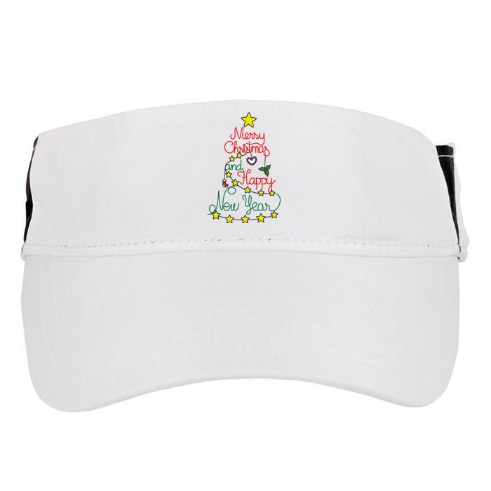 Merry Christmas And Happy New Year Adult Drive Performance Visor