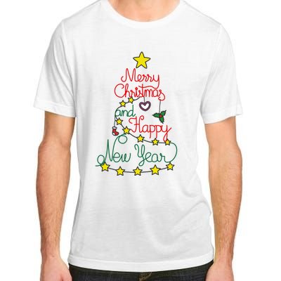 Merry Christmas And Happy New Year Adult ChromaSoft Performance T-Shirt