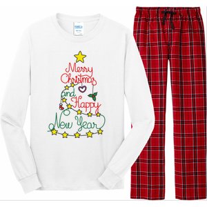 Merry Christmas And Happy New Year Long Sleeve Pajama Set