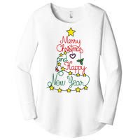 Merry Christmas And Happy New Year Women's Perfect Tri Tunic Long Sleeve Shirt