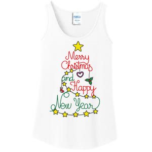 Merry Christmas And Happy New Year Ladies Essential Tank