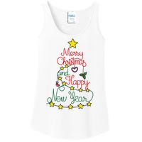 Merry Christmas And Happy New Year Ladies Essential Tank