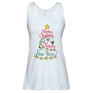 Merry Christmas And Happy New Year Ladies Essential Flowy Tank