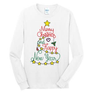 Merry Christmas And Happy New Year Tall Long Sleeve T-Shirt