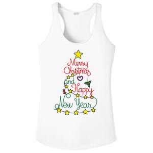 Merry Christmas And Happy New Year Ladies PosiCharge Competitor Racerback Tank