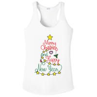 Merry Christmas And Happy New Year Ladies PosiCharge Competitor Racerback Tank