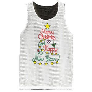 Merry Christmas And Happy New Year Mesh Reversible Basketball Jersey Tank