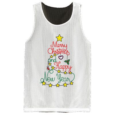Merry Christmas And Happy New Year Mesh Reversible Basketball Jersey Tank