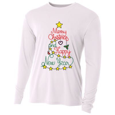 Merry Christmas And Happy New Year Cooling Performance Long Sleeve Crew
