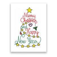 Merry Christmas And Happy New Year Poster