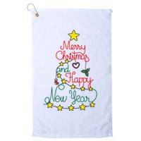 Merry Christmas And Happy New Year Golf Towel