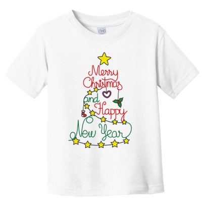 Merry Christmas And Happy New Year Toddler T-Shirt