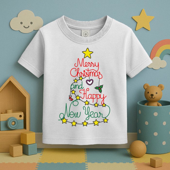 Merry Christmas And Happy New Year Toddler T-Shirt