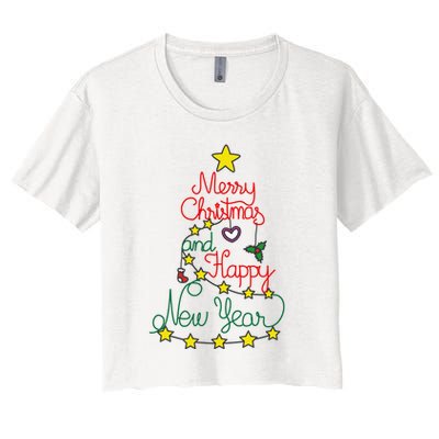 Merry Christmas And Happy New Year Crop Top