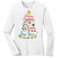 Merry Christmas And Happy New Year Ladies Long Sleeve Shirt