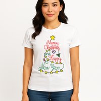 Merry Christmas And Happy New Year Womens T-Shirt