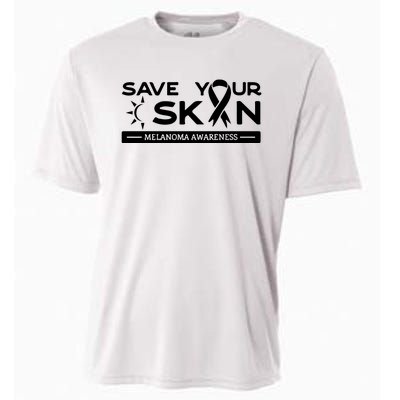 Melanoma Cancer Awareness Save Your Skin Cooling Performance Crew T-Shirt