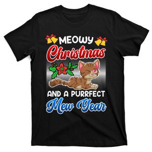 Meowy Christmas & A Mew Year Cat Owner Cats T-Shirt