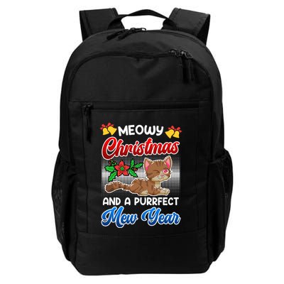 Meowy Christmas & A Mew Year Cat Owner Cats Daily Commute Backpack