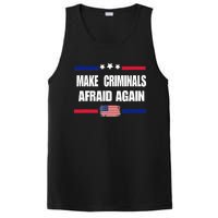 Make Criminals Afraid Again USA Rights Sarcastic US Flag PosiCharge Competitor Tank