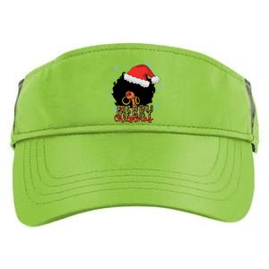 Merry Christmas Afro Black Leopard Christmas Pajamas Cute Gift Adult Drive Performance Visor