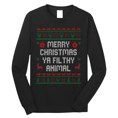 Merry Christmas Animal Filthy Ya Xmas Family Pajama Long Sleeve Shirt