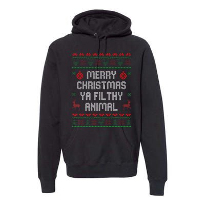 Merry Christmas Animal Filthy Ya Xmas Family Pajama Premium Hoodie