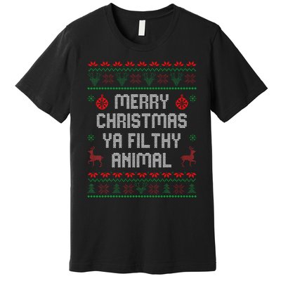 Merry Christmas Animal Filthy Ya Xmas Family Pajama Premium T-Shirt