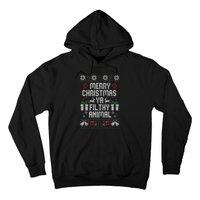 Merry Christmas Animal Filthy Ya Xmas Pajama Ugly Sweater Hoodie