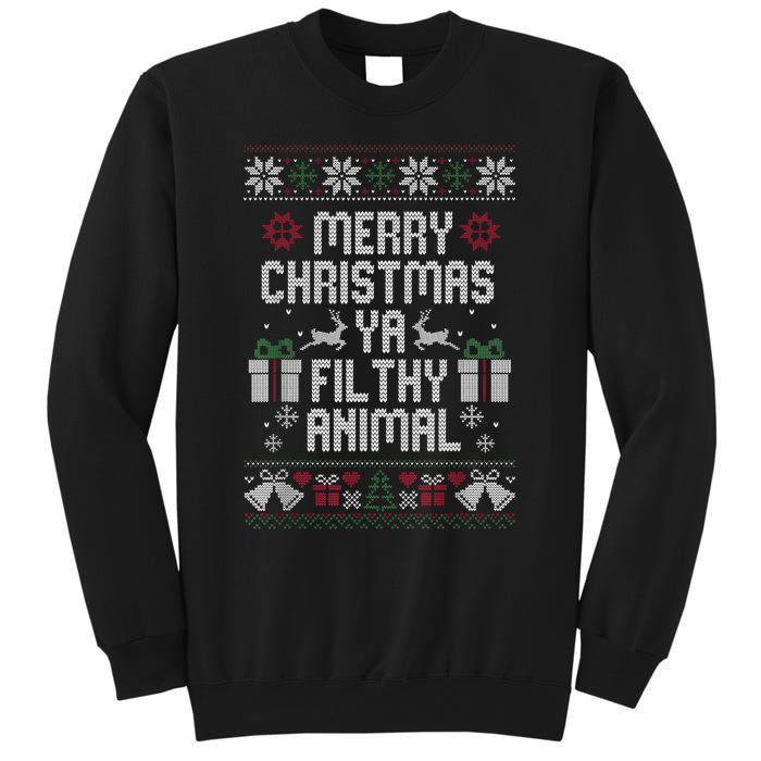 Merry Christmas Animal Filthy Ya Xmas Pajama Ugly Sweater Sweatshirt