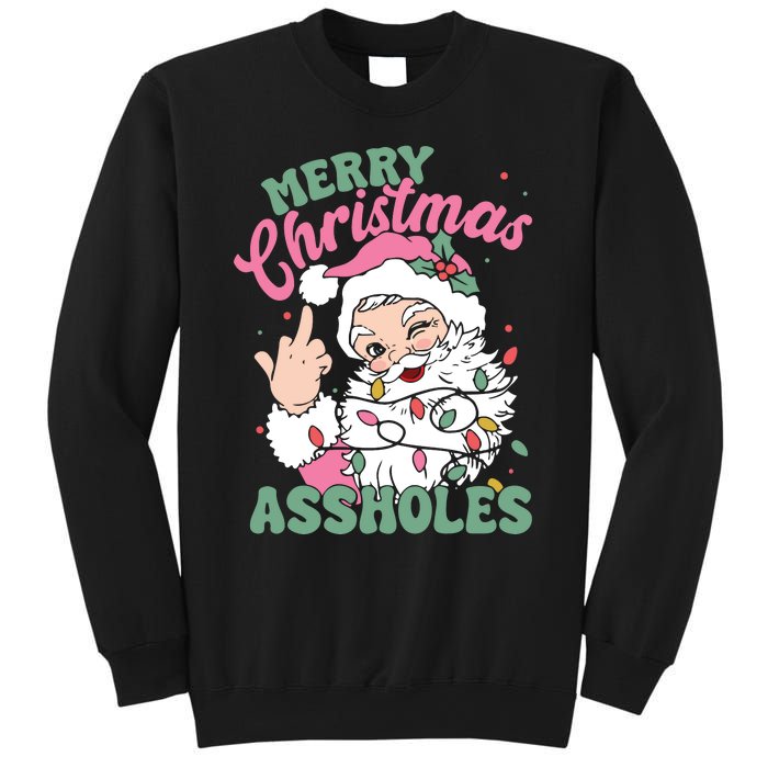 Merry Christmas Assholes Funny Sweatshirt