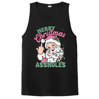 Merry Christmas Assholes Funny PosiCharge Competitor Tank