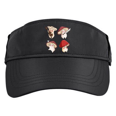 Mushroom Cottagecore Aesthetic Goblincore Adult Drive Performance Visor
