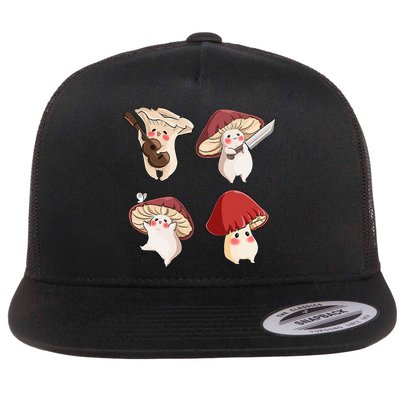 Mushroom Cottagecore Aesthetic Goblincore Flatbill Hat
