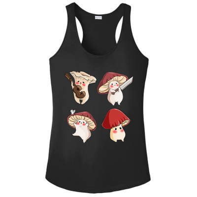 Mushroom Cottagecore Aesthetic Goblincore Ladies PosiCharge Competitor Racerback Tank