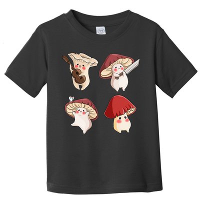 Mushroom Cottagecore Aesthetic Goblincore Toddler T-Shirt