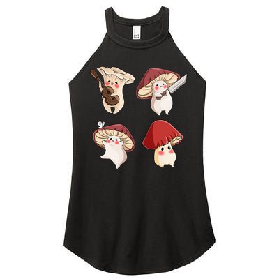 Mushroom Cottagecore Aesthetic Goblincore Women's Perfect Tri Rocker Tank