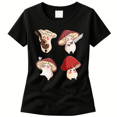 Mushroom Cottagecore Aesthetic Goblincore Womens T-Shirt