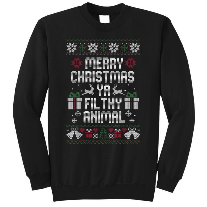 Merry Christmas Animal Filthy Ya Xmas Pajama Sweatshirt