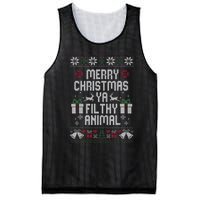 Merry Christmas Animal Filthy Ya Xmas Pajama Mesh Reversible Basketball Jersey Tank