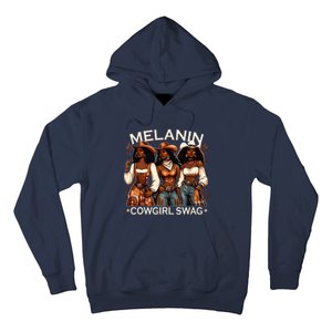 Melanin Cowgirls African Melanin Cowgirl Swag Black History Hoodie