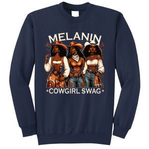 Melanin Cowgirls African Melanin Cowgirl Swag Black History Sweatshirt