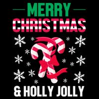 Merry Christmas And Holly Jolly Stripe Pom Pom Beanie