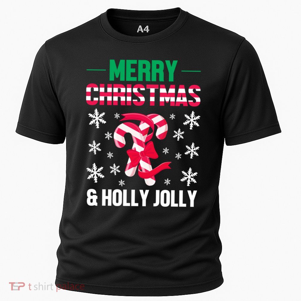Merry Christmas And Holly Jolly Performance Shirt