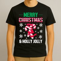 Merry Christmas And Holly Jolly T-Shirt