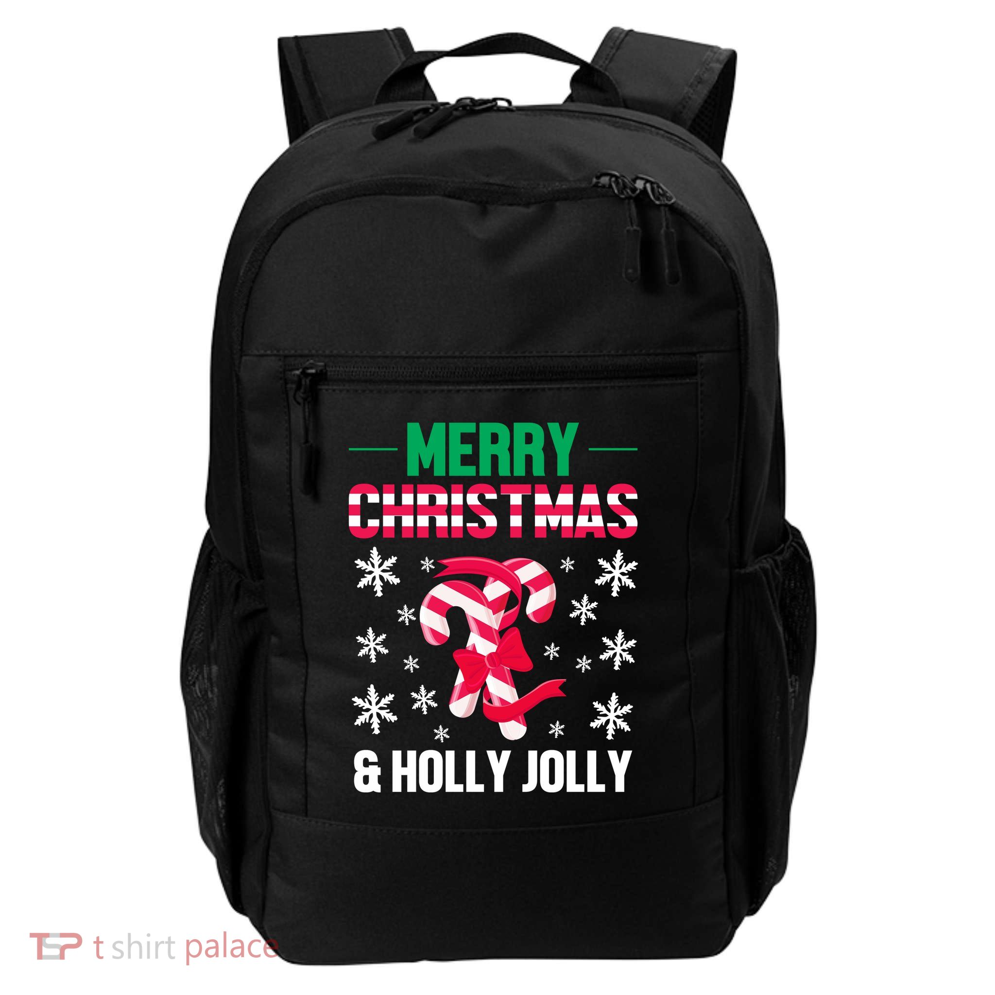 Merry Christmas And Holly Jolly Backpack
