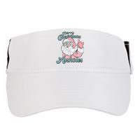 Merry Christmas Assholes Santa Sweater Dirty Humor Christmas Adult Drive Performance Visor