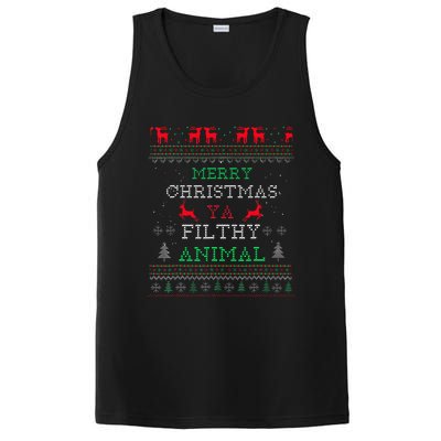 Merry Christmas Animal Filthy Ya Xmas Pajama Family Matching  PosiCharge Competitor Tank