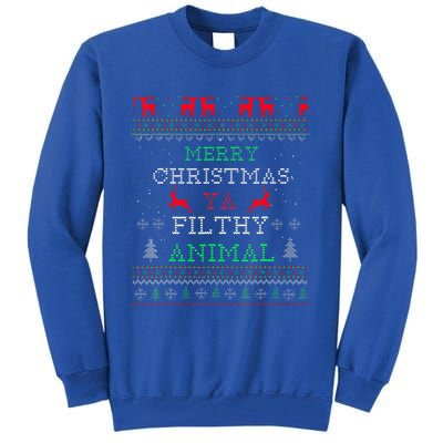 Merry Christmas Animal Filthy Ya Xmas Pajama Family Matching  Tall Sweatshirt